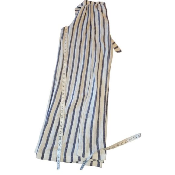 NWOT BECCA Rebecca Virtue Getaway Striped Tie Waist Cover Up Fly Away Pants L - Picture 11 of 15